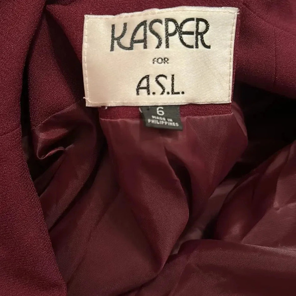 Kasper for ASL Double Breasted Coat Jacket Ss 6 - Picture 7 of 11